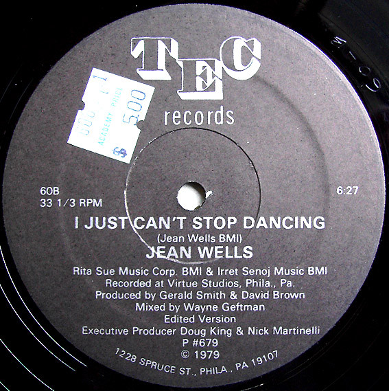 Jean Wells - I Just Can't Stop Dancing | TEC Records (60) - 2
