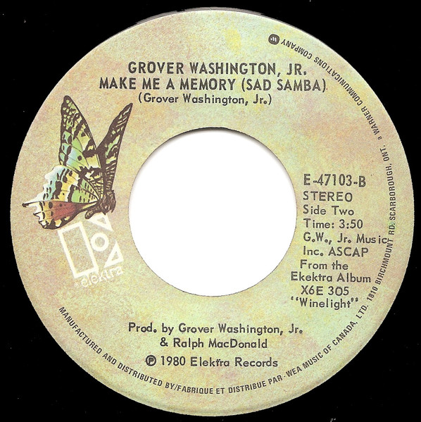 Grover Washington, Jr. - Just The Two Of Us (7") [Vinyl] | Elektra (E-47103) - 2