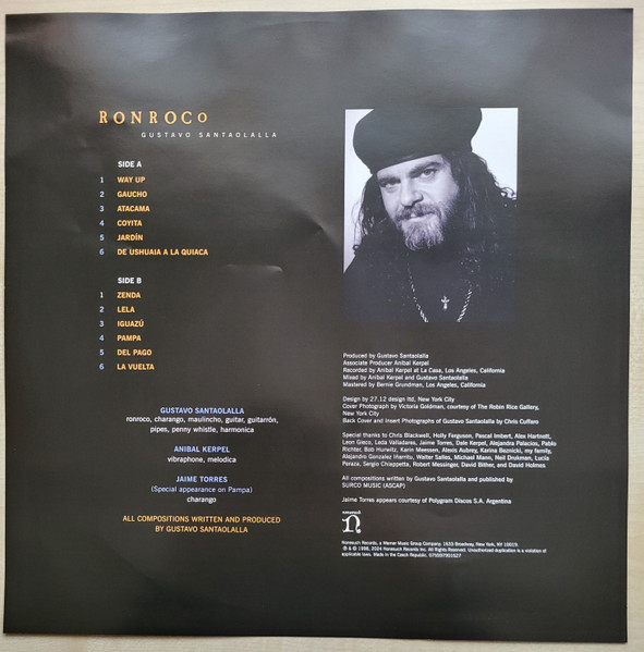 Gustavo Santaolalla - Ronroco | Nonesuch (075597901627) - 4 Gustavo Santaolalla - Ronroco | Nonesuch (075597901627) - 4