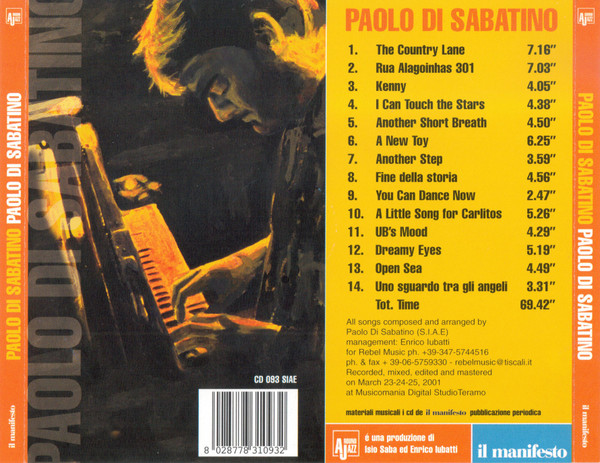 Paolo Di Sabatino - Paolo Di Sabatino | Il Manifesto (CD 093) - 2 Paolo Di Sabatino - Paolo Di Sabatino | Il Manifesto (CD 093) - 2