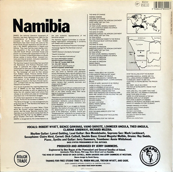 Robert Wyatt With SWAPO Singers - The Wind Of Change | Virgin (80222) - 2