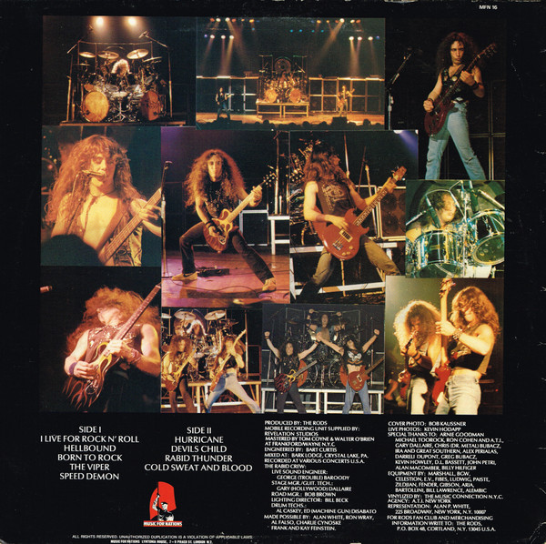 The Rods - Live | Music For Nations (MFN 16) - 2 The Rods - Live | Music For Nations (MFN 16) - 2