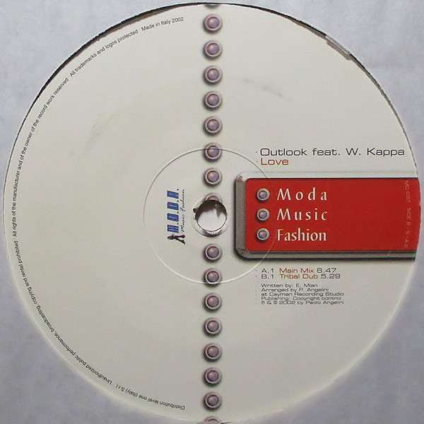 Outlook Feat. Walter Kappa - Love | M.O.D.A. - Music Fashion (MD 037) - 3