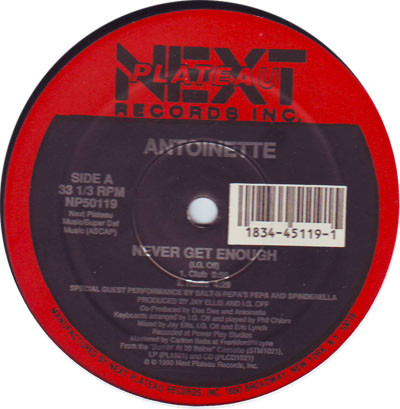 Antoinette - Never Get Enough | Next Plateau Records Inc. (NP50119) - main