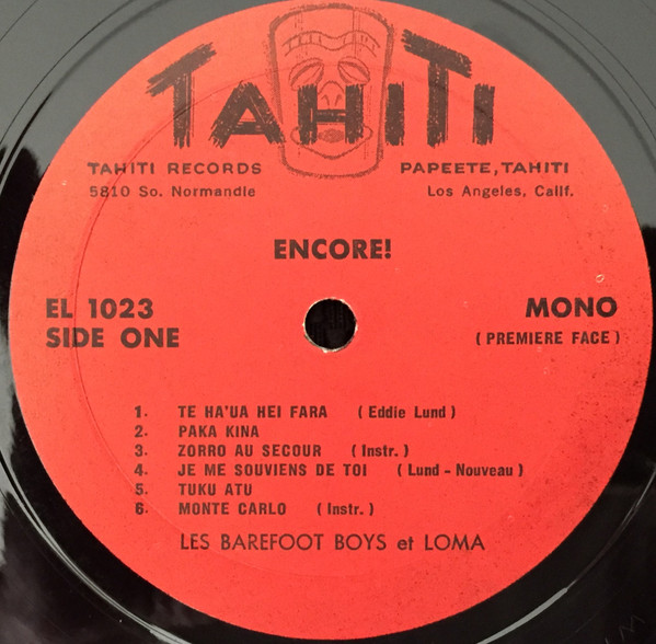 Les Barefoot Boys Et Loma - Encore! | Tahiti Records (EL 1023) - 3 Les Barefoot Boys Et Loma - Encore! | Tahiti Records (EL 1023) - 3