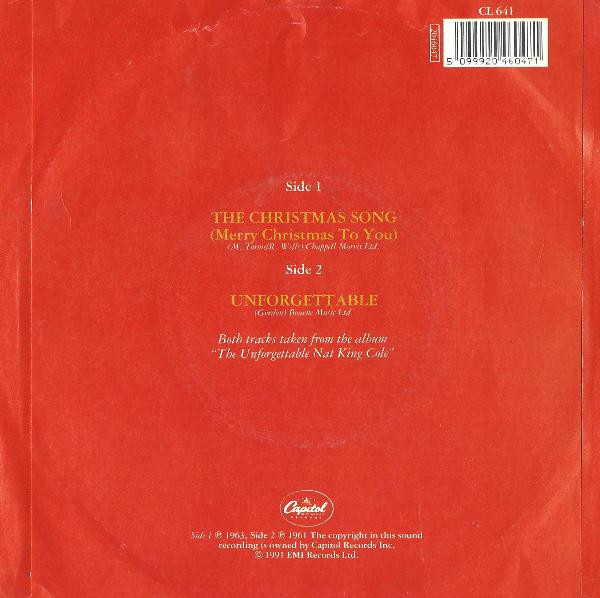 Nat King Cole - The Christmas Song (Merry Christmas To You) | Capitol Records (CL 641) - 2 Nat King Cole - The Christmas Song (Merry Christmas To You) | Capitol Records (CL 641) - 2