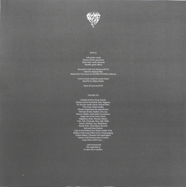 Ryte - Ryte LP | Heavy Psych Sounds (HPS116) - 4