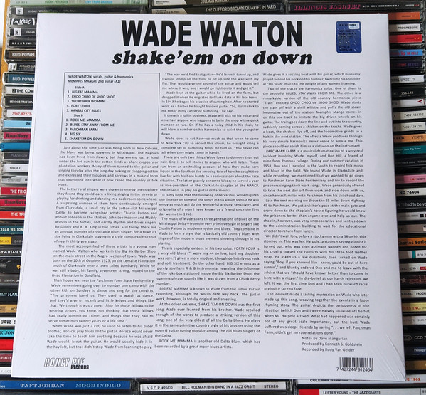 Wade Walton - The Blues Of Wade Walton - Shake 'Em On Down | Honey Pie Records (HONEY059) - 2 Wade Walton - The Blues Of Wade Walton - Shake 'Em On Down | Honey Pie Records (HONEY059) - 2