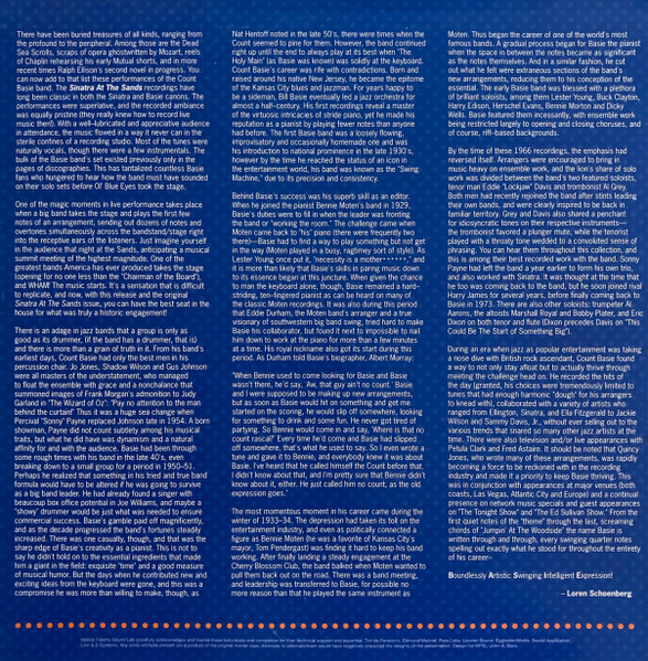 Count Basie - Live At The Sands (Before Frank) | Mobile Fidelity Sound Lab (MFSL 2-401) - 2