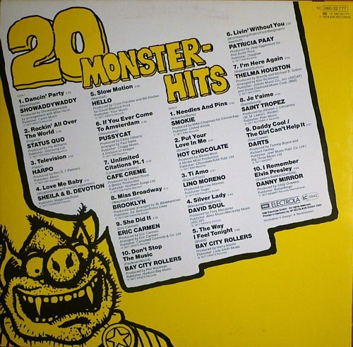 Various - 20 Monster-Hits | EMI Electrola (1C 060-32 777) - 2