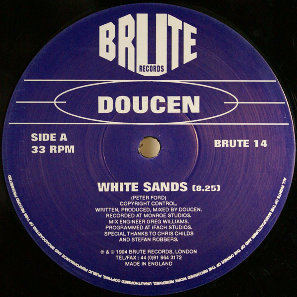 Doucen - White Sands | Brute Records (BRUTE 14) - main