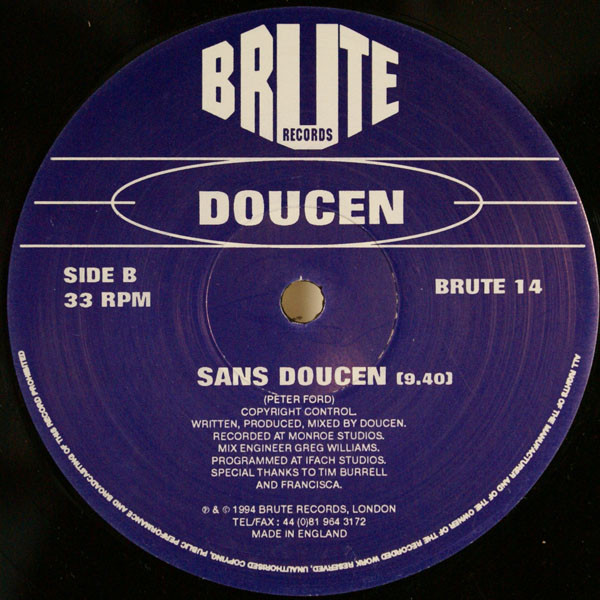 Doucen - White Sands | Brute Records (BRUTE 14) - 2