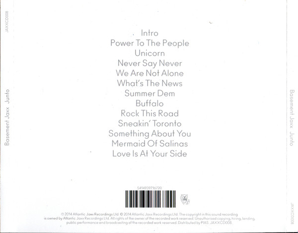 Basement Jaxx - Junto | Atlantic Jaxx (JAXXCD008) - 2 Basement Jaxx - Junto | Atlantic Jaxx (JAXXCD008) - 2