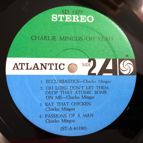Charles Mingus - Oh Yeah | Atlantic (SD 1377) - 4
