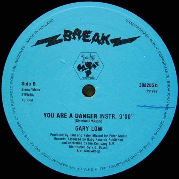 Gary Low - You Are A Danger | Break Records (308205) - 4