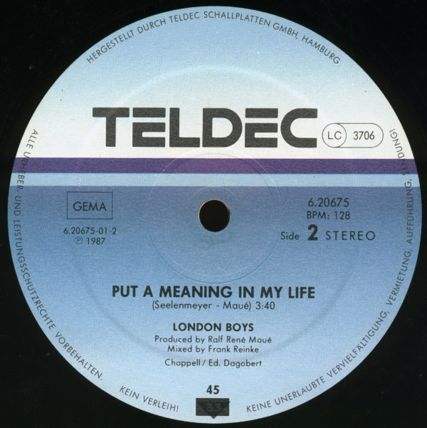 London Boys - Harlem Desire | TELDEC (6.20675) - 4