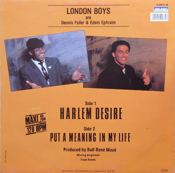 London Boys - Harlem Desire | TELDEC (6.20675) - 2