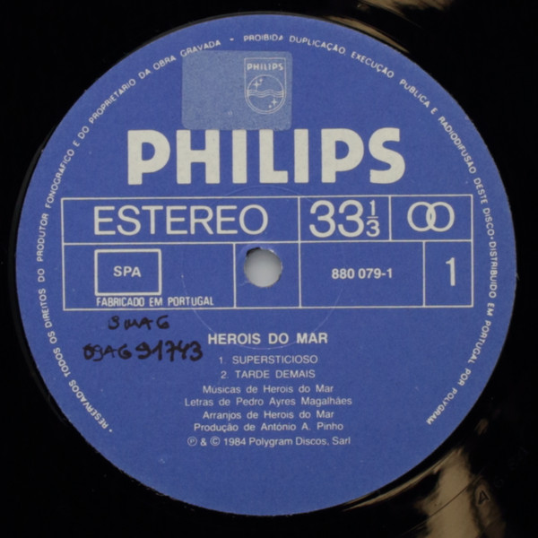 Heróis Do Mar - O Rapto | Philips (880 079-1) - 3