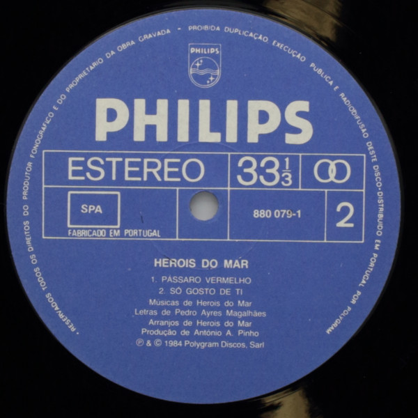 Heróis Do Mar - O Rapto | Philips (880 079-1) - 4