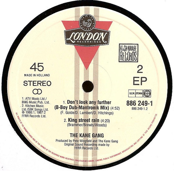The Kane Gang - Don't Look Any Further (Mantronik) | London Records (886 249-1) - 4