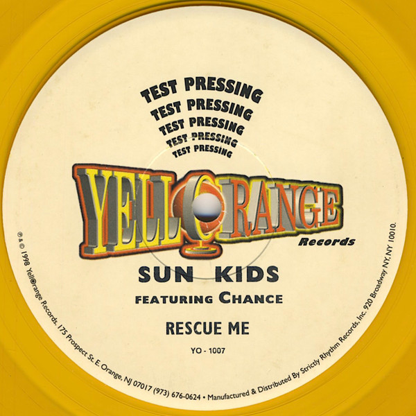 Sunkids Featuring Chance - Rescue Me | Yellorange (YO - 1007) - 2