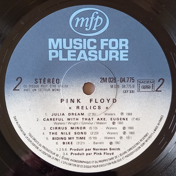 Pink Floyd - Relics | Music For Pleasure (2M026-04775) - 4 Pink Floyd - Relics | Music For Pleasure (2M026-04775) - 4