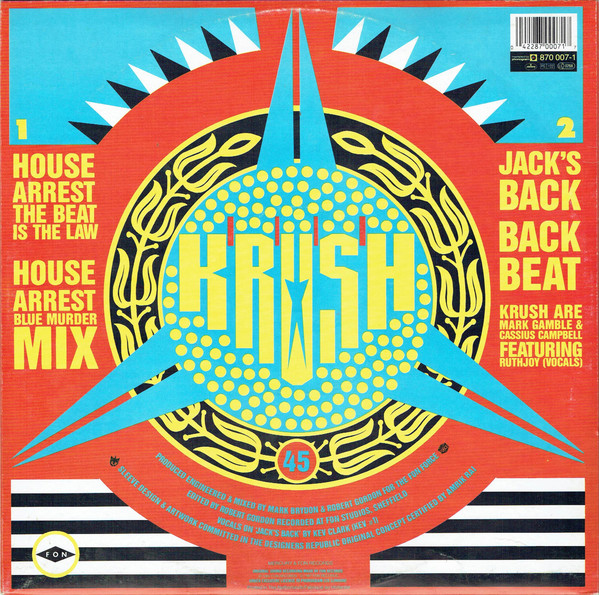 Krush - House Arrest (The Beat Is The Law) | Mercury (870 007-1) - 2