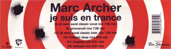 Marc Archer - Je Suis En Trance | Stereophonic (74321 93964 1) - main Marc Archer - Je Suis En Trance | Stereophonic (74321 93964 1) - main