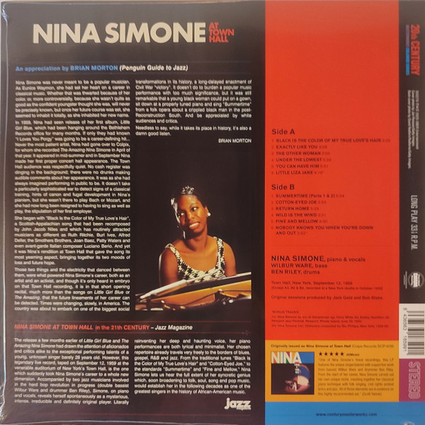 Nina Simone - Nina Simone At Town Hall | 20th Century Masterworks (350276) - 2 Nina Simone - Nina Simone At Town Hall | 20th Century Masterworks (350276) - 2