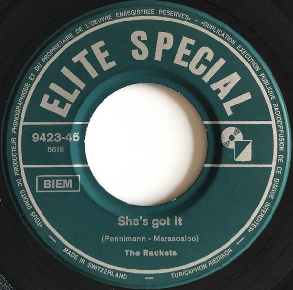 Jimmy & The Rackets - My Soul / She's Got It | Elite Special (9423-45) - 2