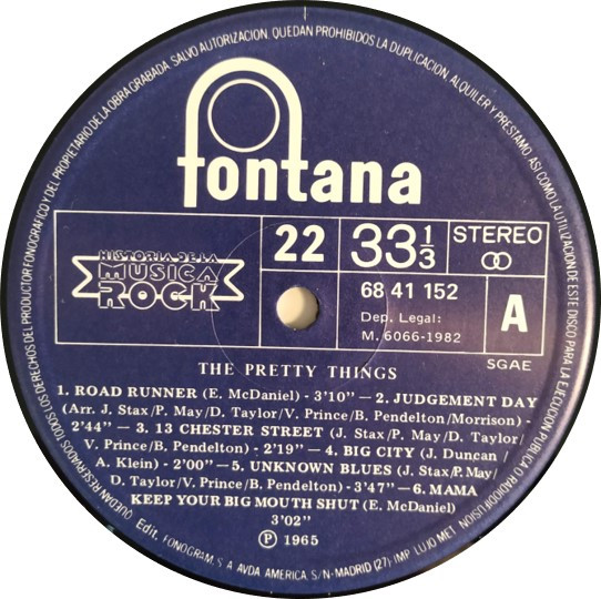 The Pretty Things - The Best Of The Pretty Things LP SIGNED | Fontana (68 41 152) - 3 The Pretty Things - The Best Of The Pretty Things LP SIGNED | Fontana (68 41 152) - 3