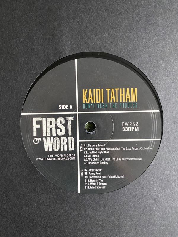 Kaidi Tatham - Don't Rush The Process | First Word Records (FW252) - 2