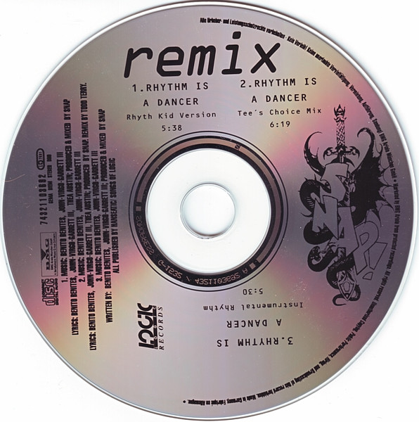 Snap! - Rhythm Is A Dancer (Remix) | Logic Records (LOC 86) - 3