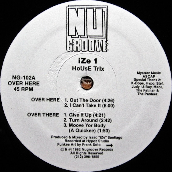 Ize 1 - HoUsE Trix | Nu Groove Records (NG-102)