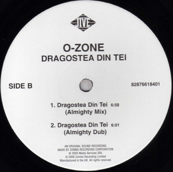 O-Zone - Dragostea Din Teï | Jive (82876618401) - 4 O-Zone - Dragostea Din Teï | Jive (82876618401) - 4