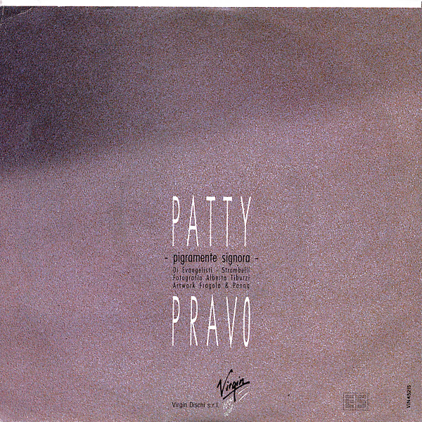 Patty Pravo - Pigramente Signora | Virgin (VIN 45215) - 2