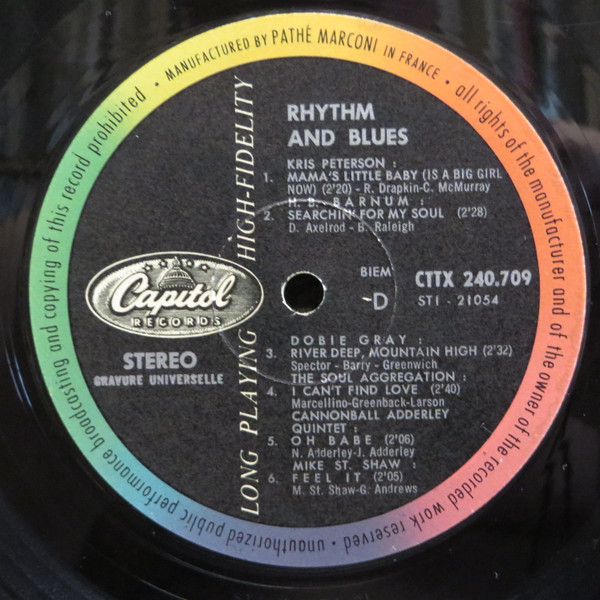 Various - Rhythm & Blues | Capitol Records (CTTX 240.709) - 3 Various - Rhythm & Blues | Capitol Records (CTTX 240.709) - 3