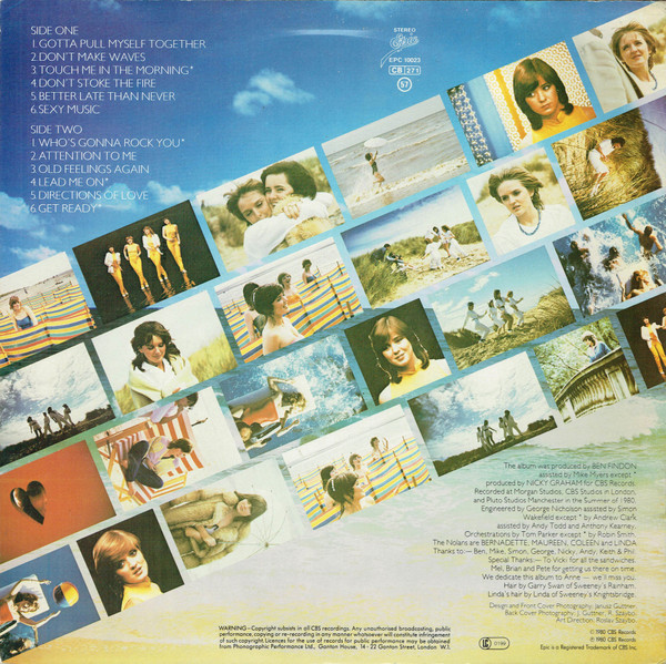 The Nolans - Making Waves | Epic (EPC 10023) - 2