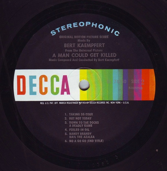 Bert Kaempfert - A Man Could Get Killed: Original Motion Picture Score [Vinyl] | Decca (DL 74750) - 4