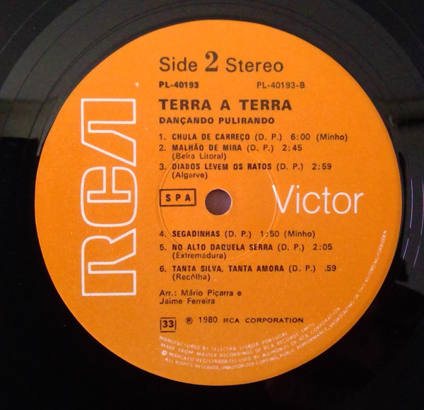 Terra a Terra - Dançando, Pulirando | RCA (PL - 40193) - 4