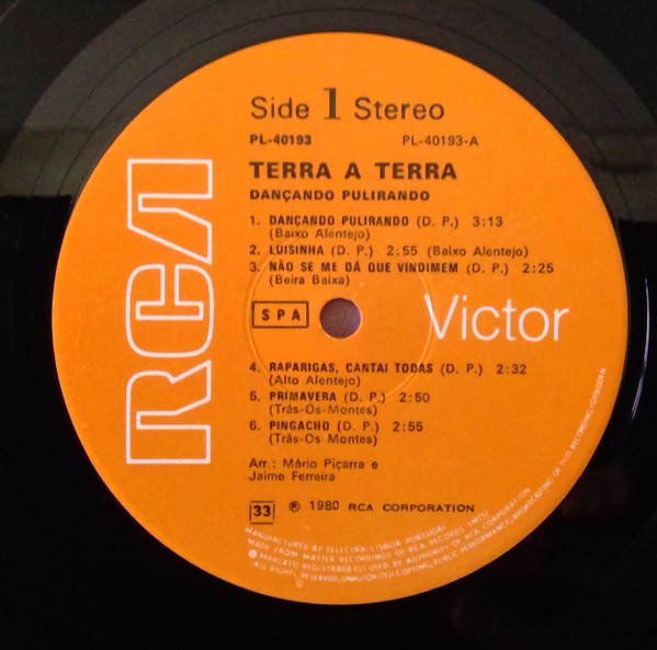 Terra a Terra - Dançando, Pulirando | RCA (PL - 40193) - 3