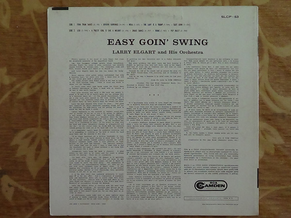 Larry Elgart & His Orchestra - Easy Goin' Swing | RCA Camden (SLCP-53) - 2