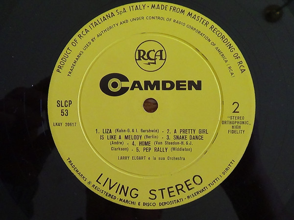 Larry Elgart & His Orchestra - Easy Goin' Swing | RCA Camden (SLCP-53) - 4