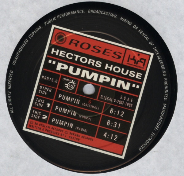 Hector's House - Pumpin | Roses Records (RS 015.0) - 2