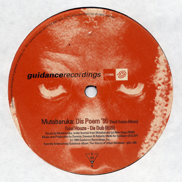 Mutabaruka - Dis Poem '99 | Guidance Recordings (GDR055) - 2 Mutabaruka - Dis Poem '99 | Guidance Recordings (GDR055) - 2