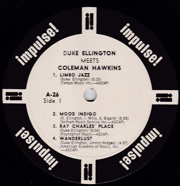 Duke Ellington Meets Coleman Hawkins - Duke Ellington Meets Coleman Hawkins | Impulse! (A-26) - 2 Duke Ellington Meets Coleman Hawkins - Duke Ellington Meets Coleman Hawkins | Impulse! (A-26) - 2
