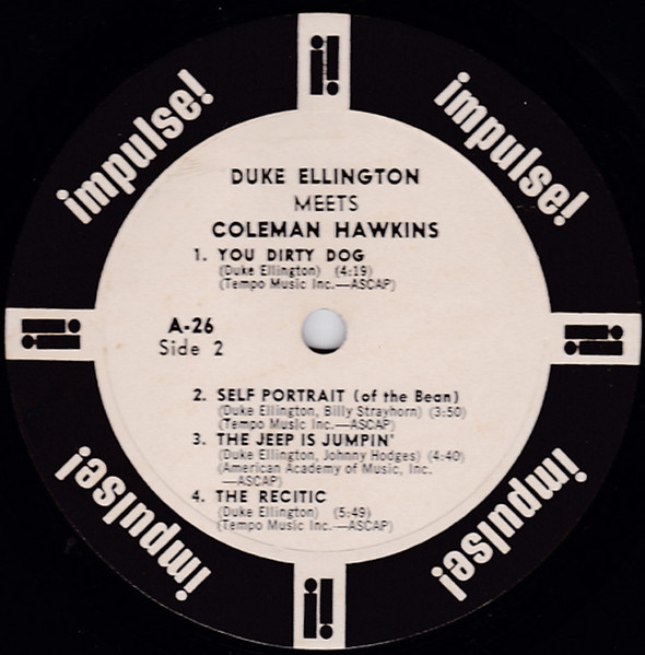 Duke Ellington Meets Coleman Hawkins - Duke Ellington Meets Coleman Hawkins | Impulse! (A-26) - 3 Duke Ellington Meets Coleman Hawkins - Duke Ellington Meets Coleman Hawkins | Impulse! (A-26) - 3