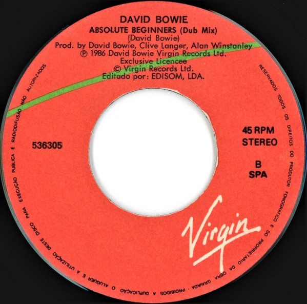 David Bowie - Absolute Beginners | Virgin (536305) - 4