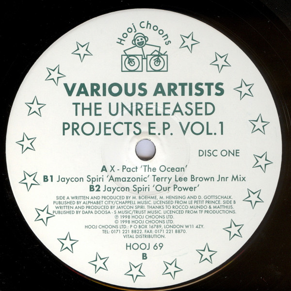 Various - The Unreleased Projects E.P. Vol. 1. | Hooj Choons (HOOJ 69) - 4 Various - The Unreleased Projects E.P. Vol. 1. | Hooj Choons (HOOJ 69) - 4