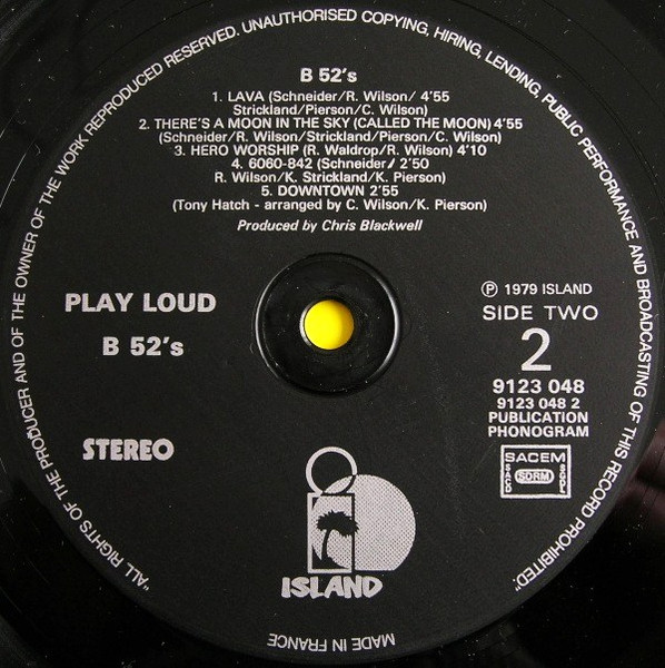 The B-52's - The B-52's | Island Records (9123 048) - 4